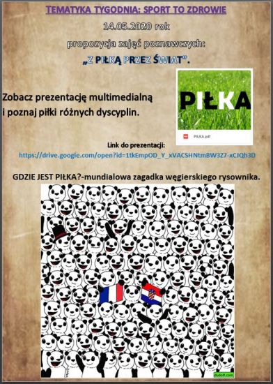 Link do prezentacji: <a>https://drive.google.com/open?id=1tkEmpOD_Y_xVACSHNtmBW3Z7-xCJQh3D</a>